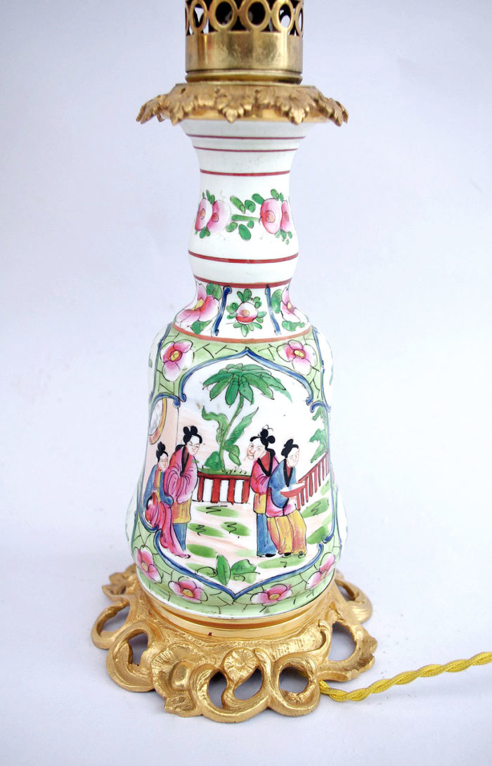 bayeux canton porcelain lamp