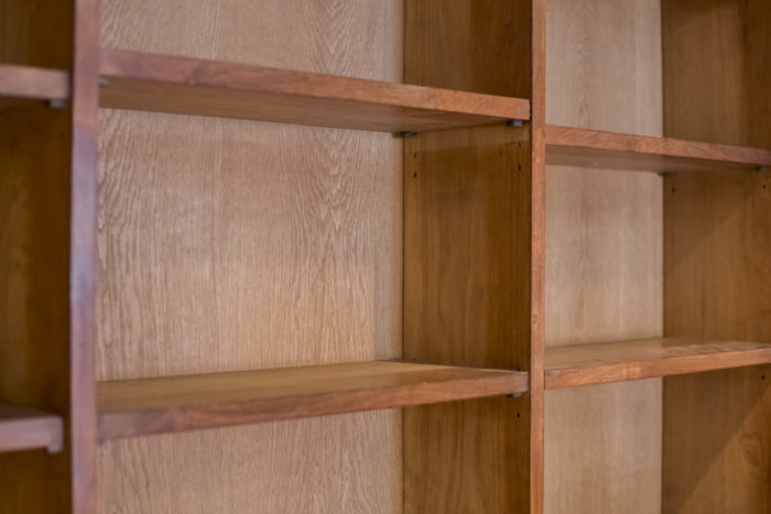 art deco bookcase mahogany shelves 2