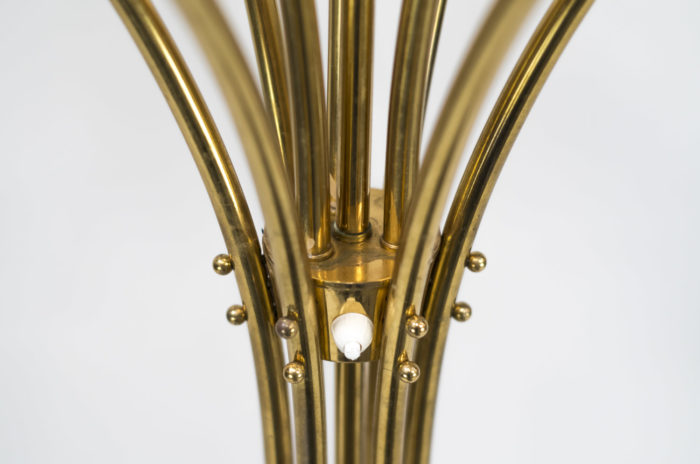 tulip floorlamp gilt brass