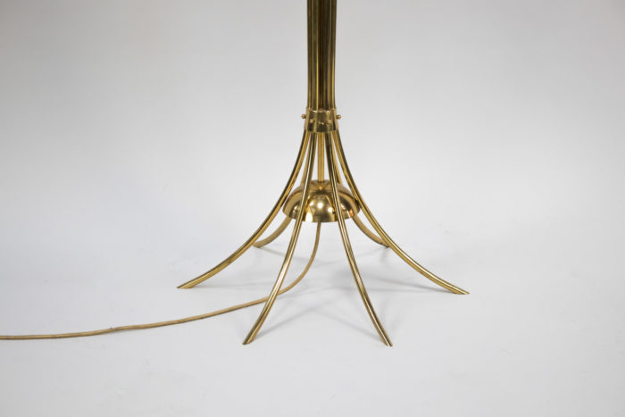 tulip floorlamp gilt brass