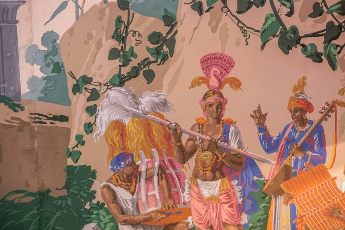 papier peint zuber détail fête indienne