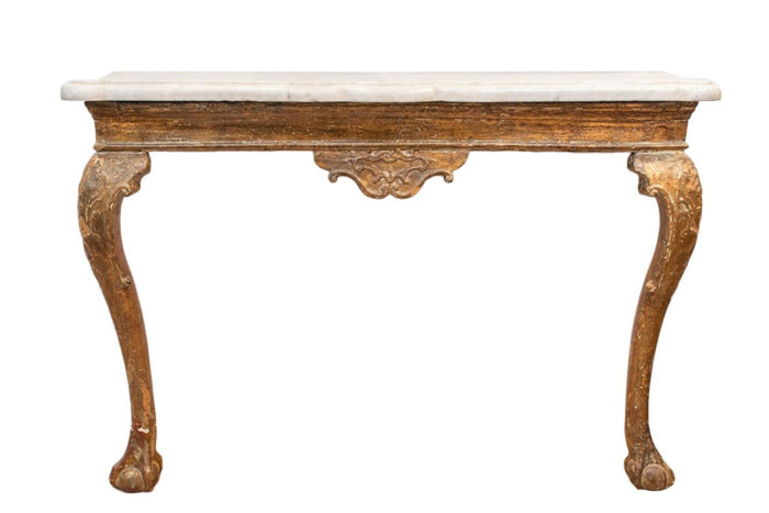 console anglaise chippendale bois face