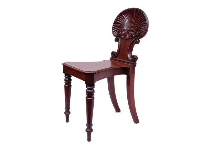chair mahogany regency shell