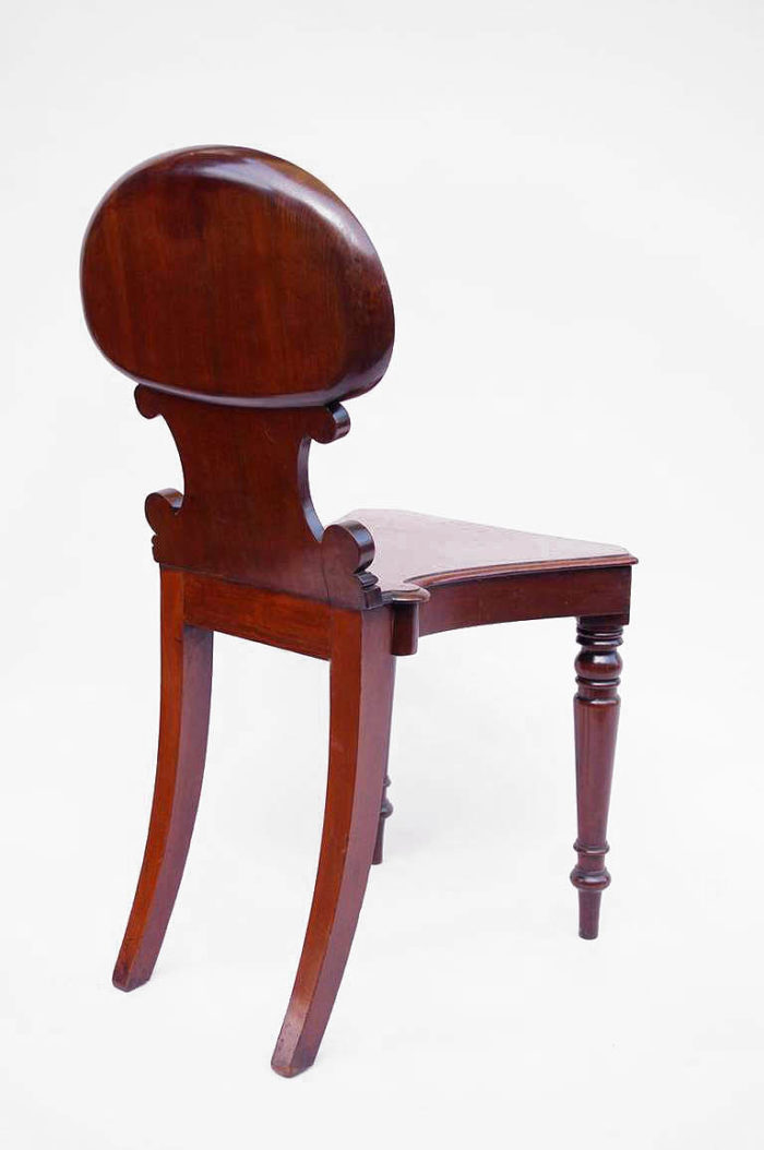 chair mahogany regency shell back