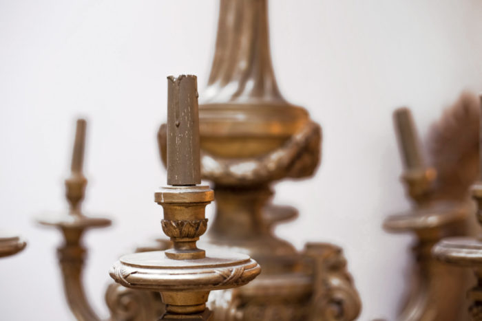 giltwood régence chandelier candle