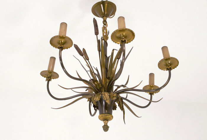 chandelier maison charles two patinas bronze