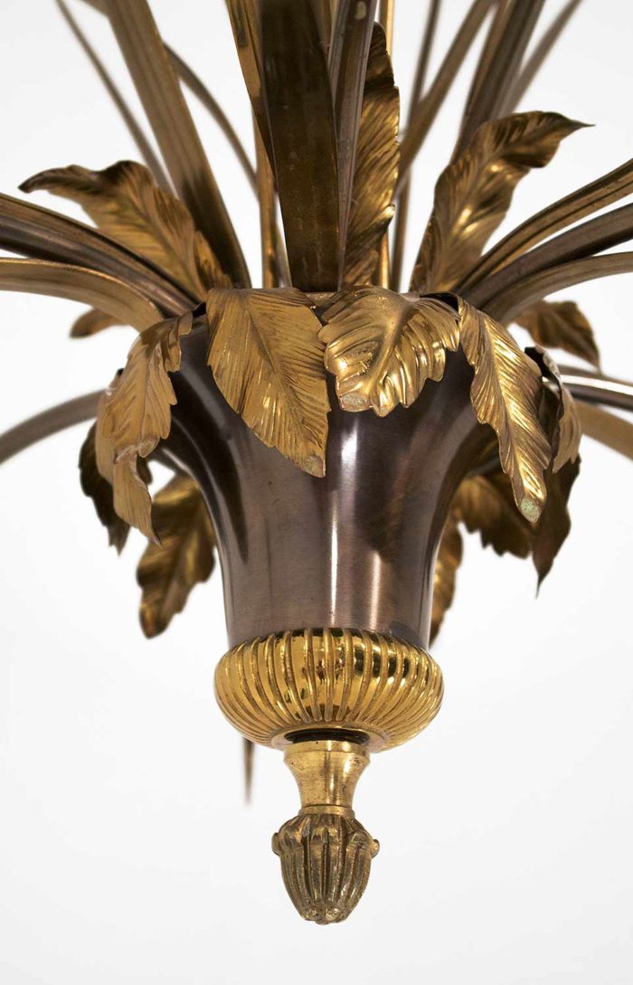 chandelier maison charles gilt pincecone