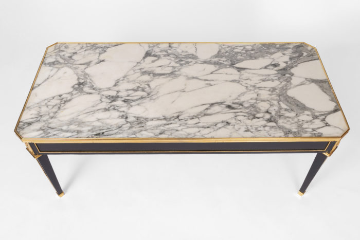 directoire style coffe table grey marble top