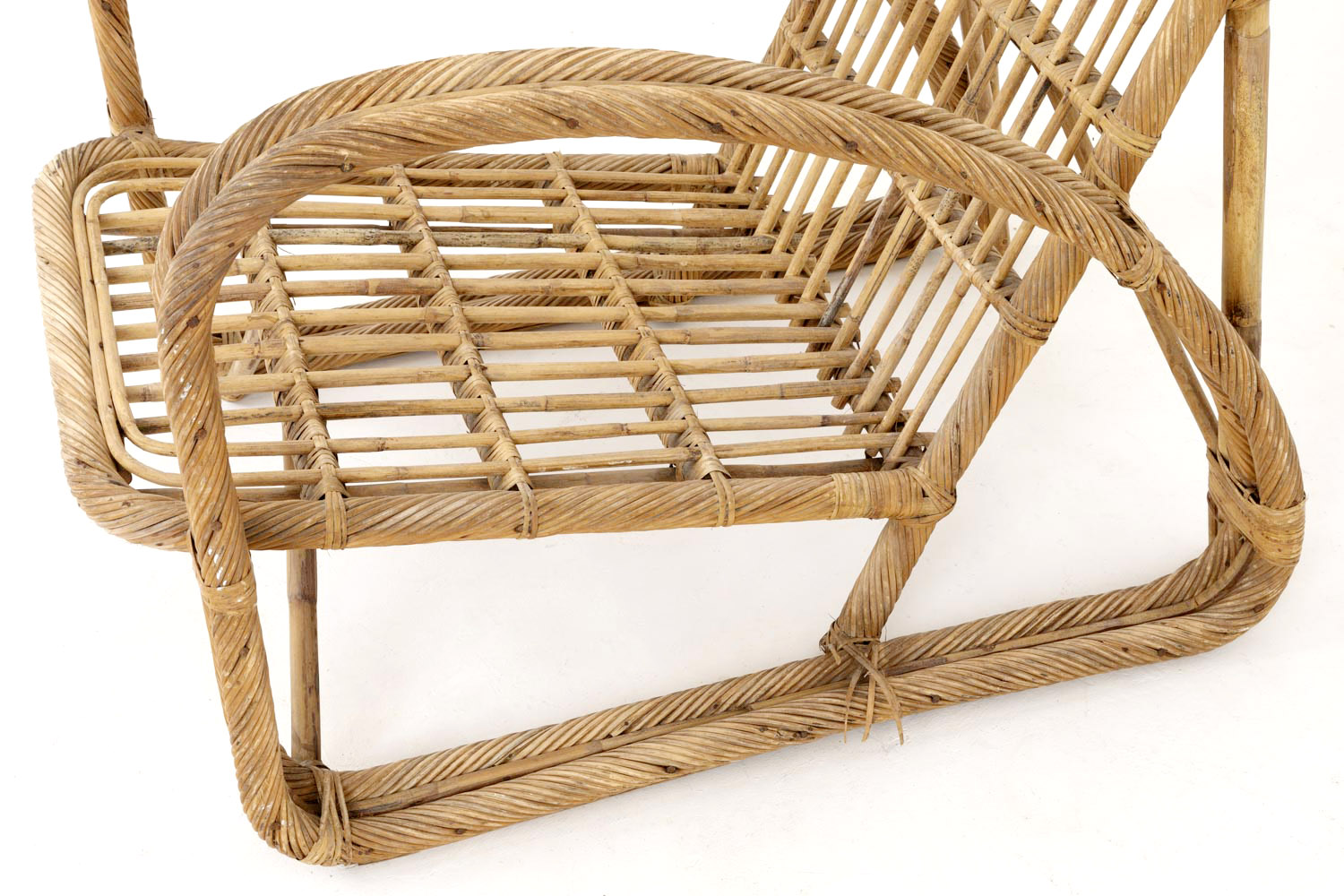 Paul Frankl, Art Deco style rattan armchair, circa 1950 -1960