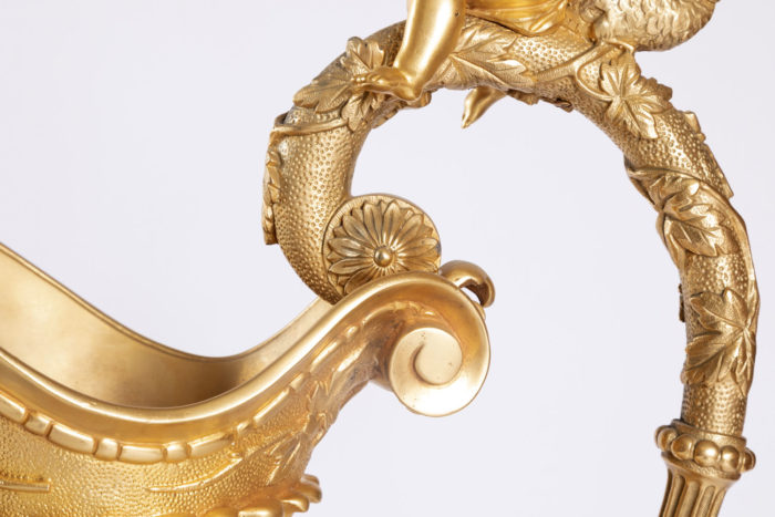ewer gilt bronze handle guilloché