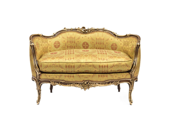 rocaille sofa louis xv face