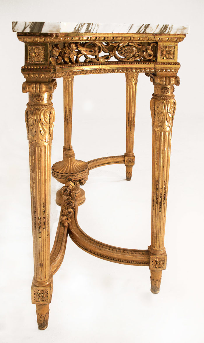 console louis xvi giltwood side