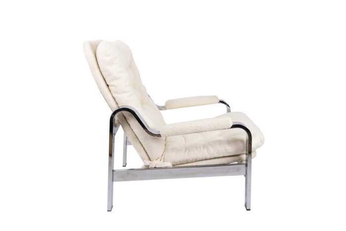 fauteuil modulable métal chromé side