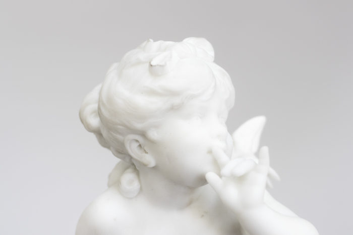 auguste moreau marble statuette face