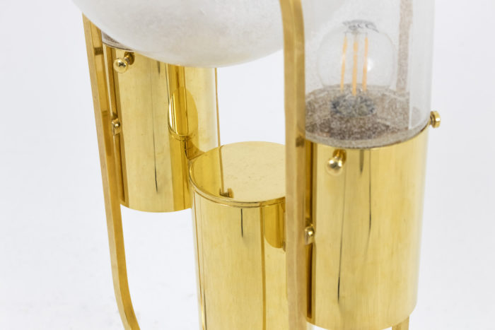 lampe aldo nason mazzea laiton doré bague