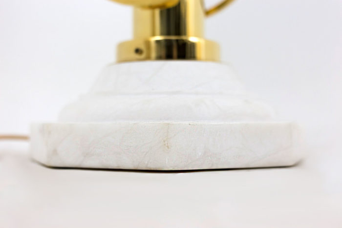 lampe aldo nason mazzega white marble base