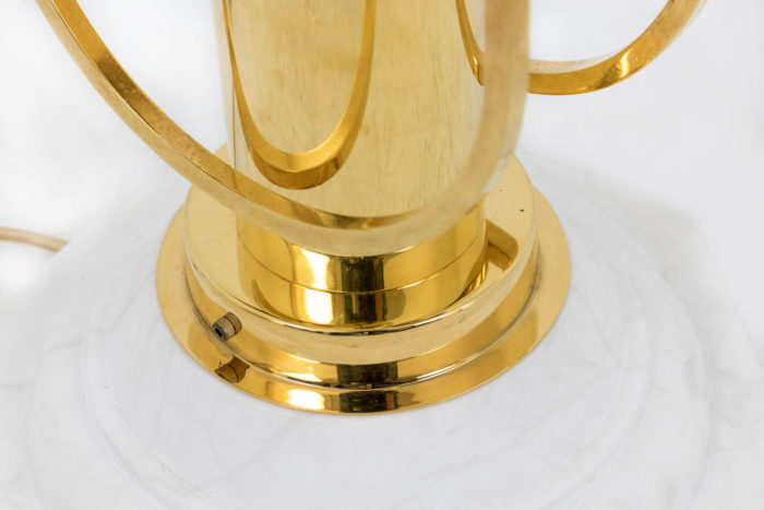 lampe aldo nason mazzega gilt metal base