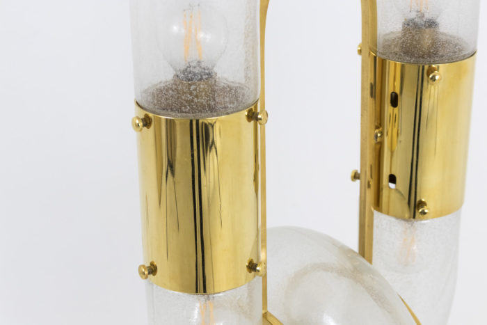 lampe aldo nason mazzea laiton doré detail 1