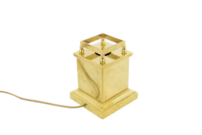 obelisk lamp lucite gilt brass base