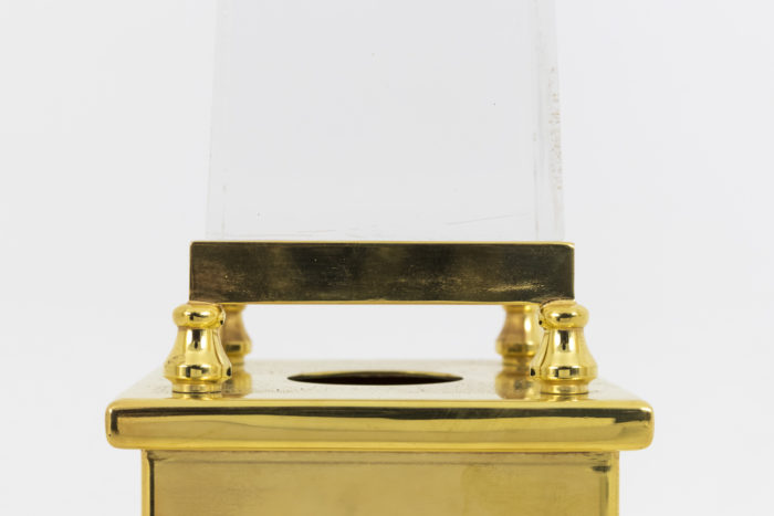 obelisk lamp lucite maison jansen style lucite base