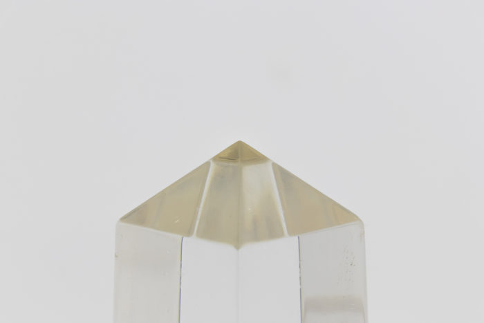 obelisk lamp lucite maison jansen style top