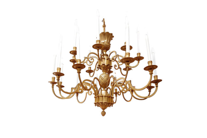 delisle chandelier gilt bronze stylised egg