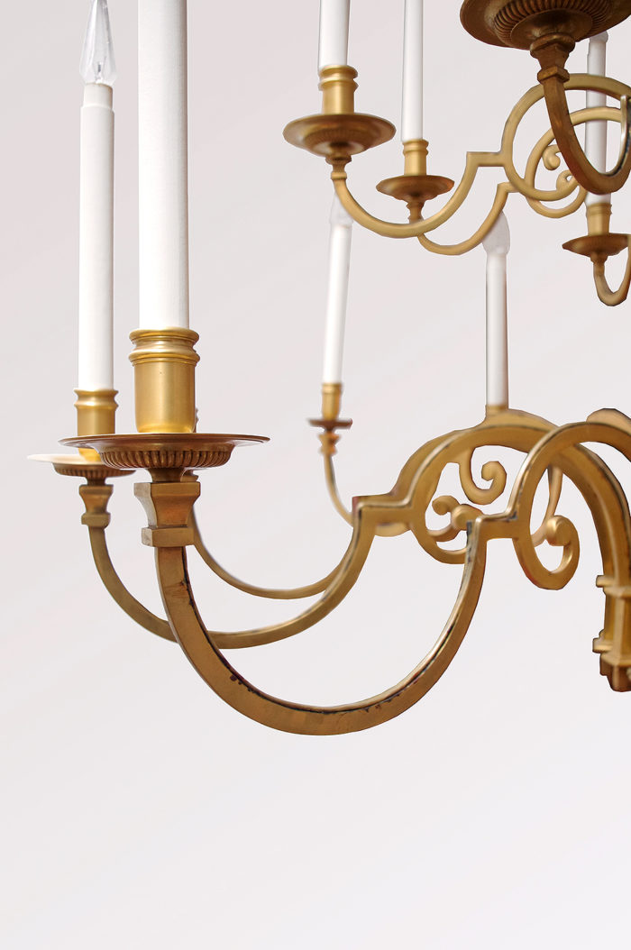 delisle chandelier gilt bronze candlebranches