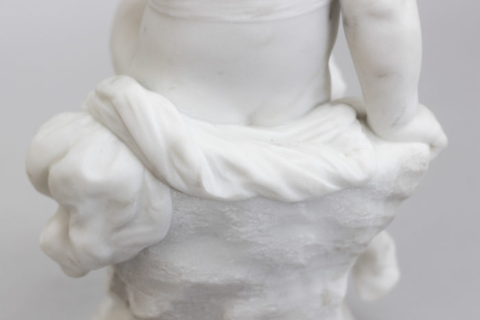 auguste moreau marble statuette detail