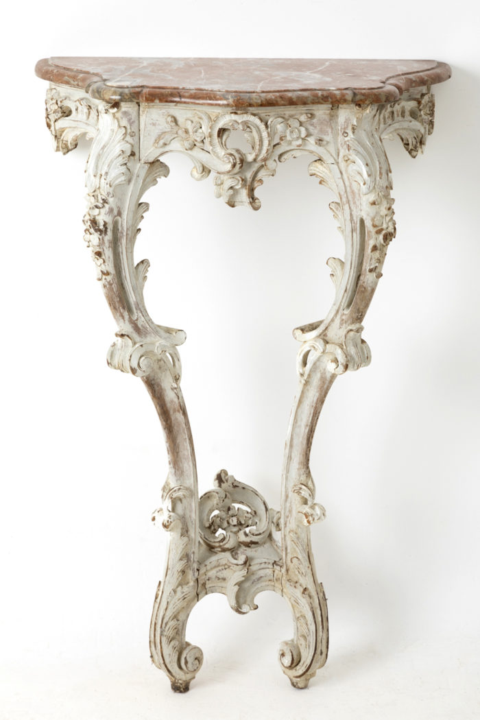 small louis xv style lacquered wall bracket face