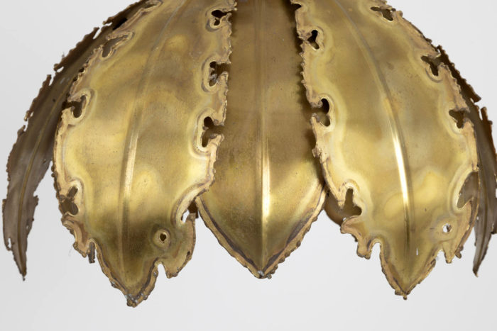 holm sorensen chandelier gilt brass leaves detail