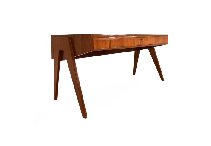 scandinavian design style desk beech wood veneer