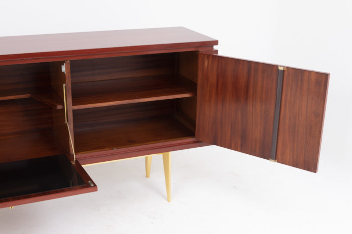 red lacquered sideboard interior rosewood