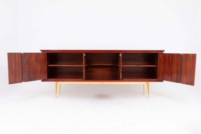 red lacquered sideboard opened face 2