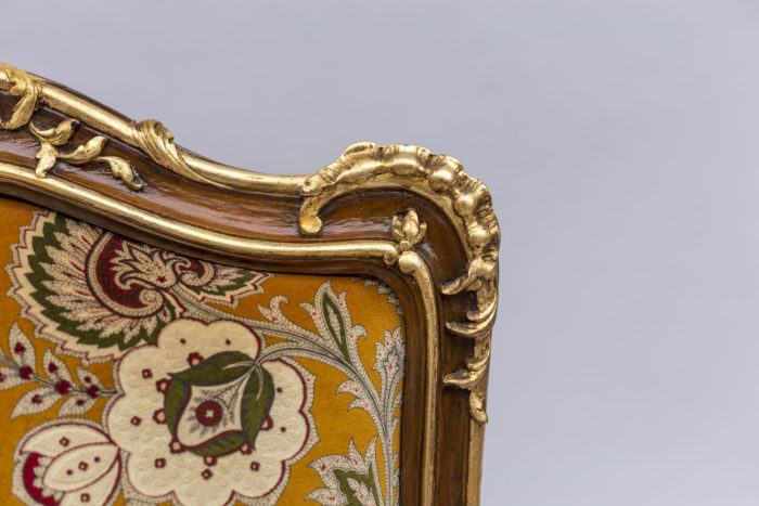 louis xv style à chassis armchairs C-scrolls gilt