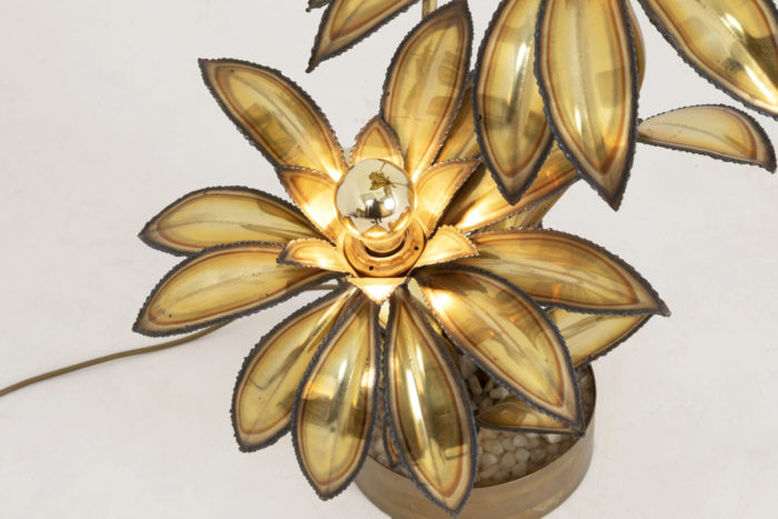 flower lamp gilt brass maison jansen detail below