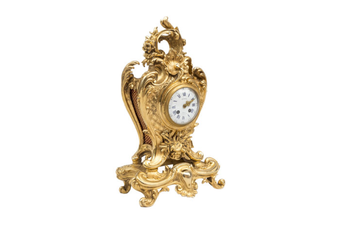 rococo clock gilt bronze