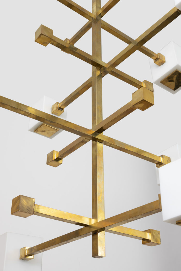 gilt brass chandelier structure detail 2