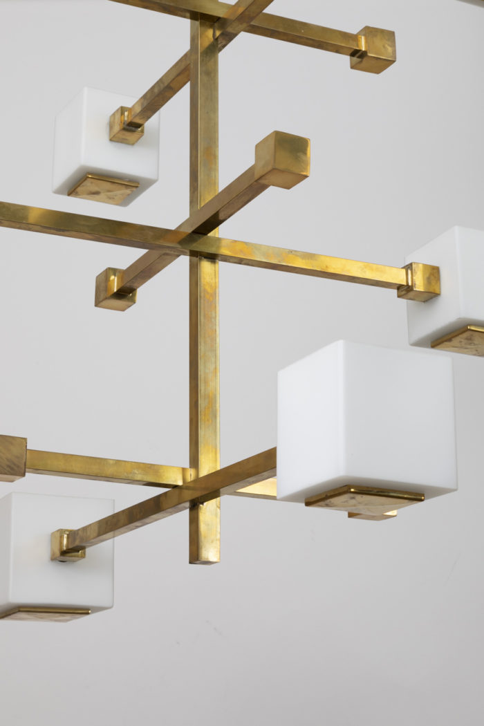 gilt brass chandelier structure detail