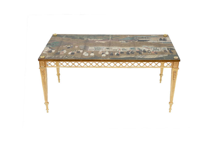 gilt bronze coffee table chinese style wallpaper