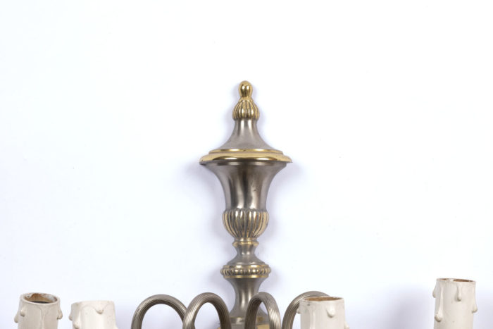 arm light silvered gilt brass shaft vase antique