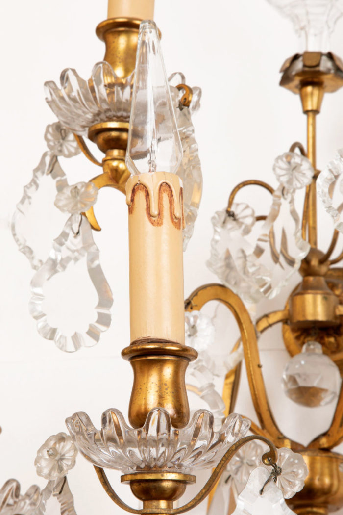 crystal tassels wall sconce candle detail