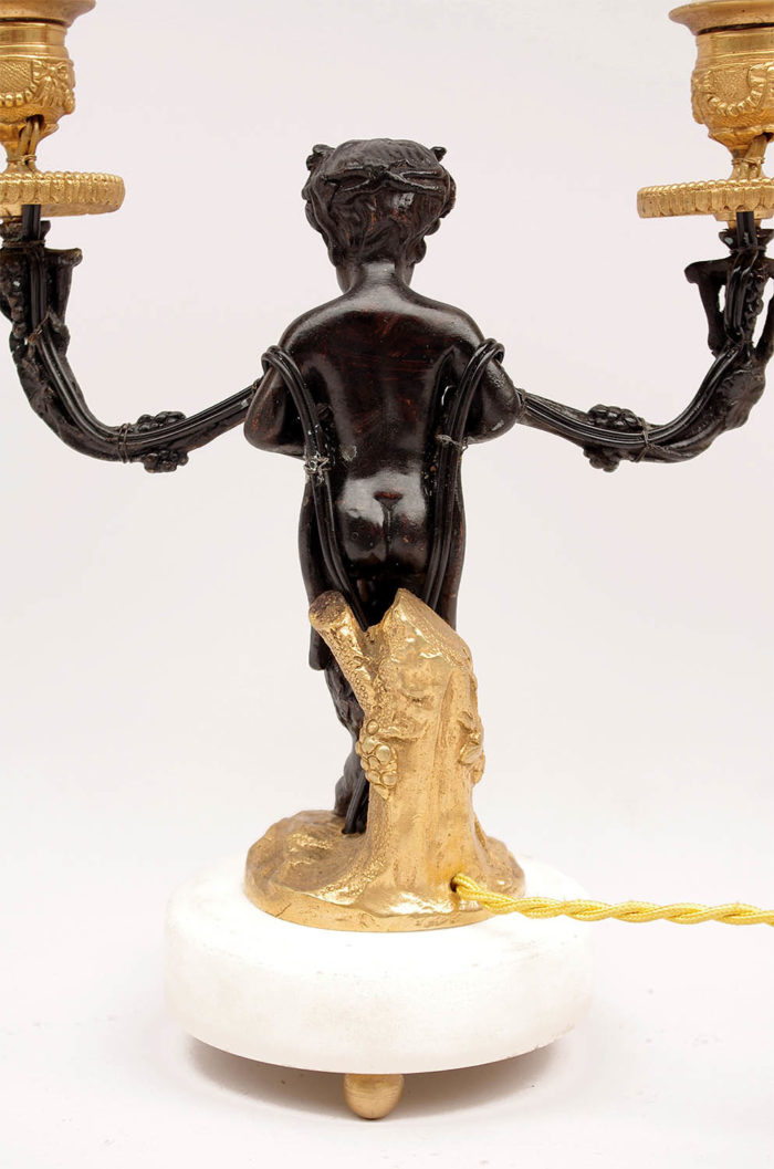 satyr candlestick back