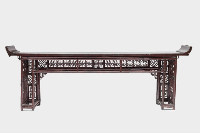 console chinoise rouge dos