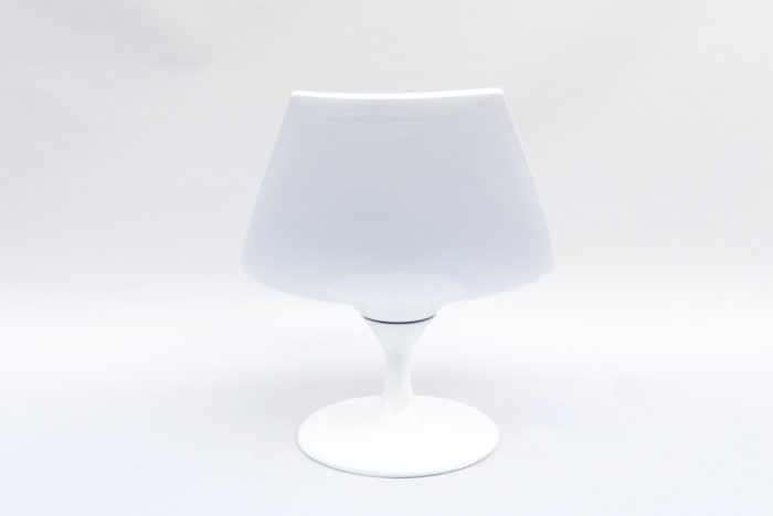 white swirl armchair 70s back