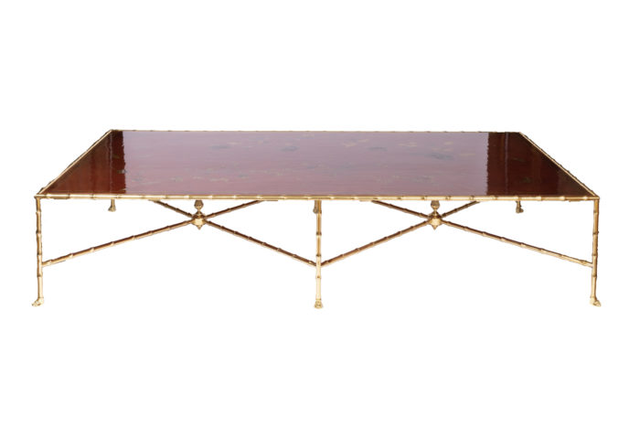 grande table basse laque rouge prcpl