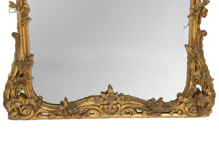 miroir doré louis xv bas cadre