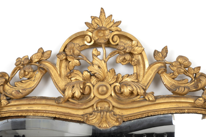 gilt mirror louis xv top frame