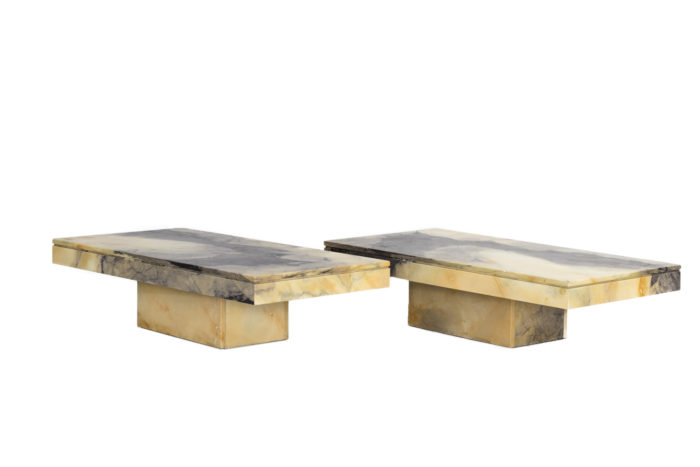 pair marble tables prcpl