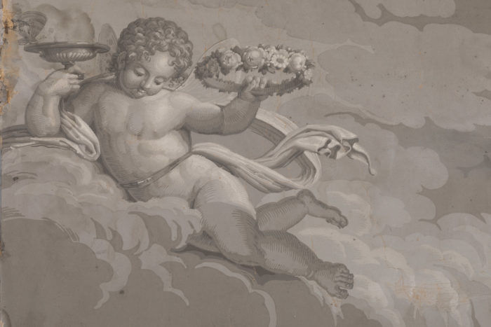 papier peint dufour putto