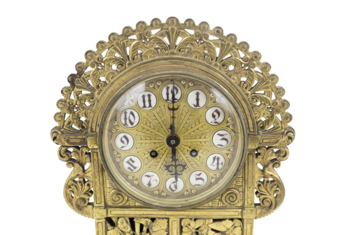 art nouveau clock top case